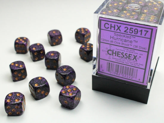 Speckled Hurricane 12mm d6 Dice Block (36 dice) (Chessex) (25917)