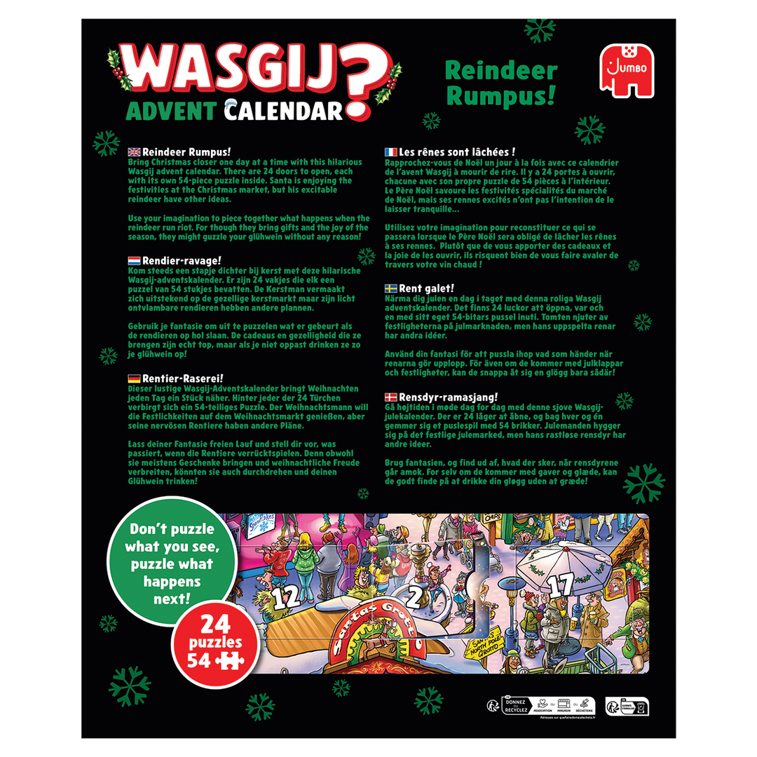 Wasgij Christmas Advent Calendar Puzzle 2025