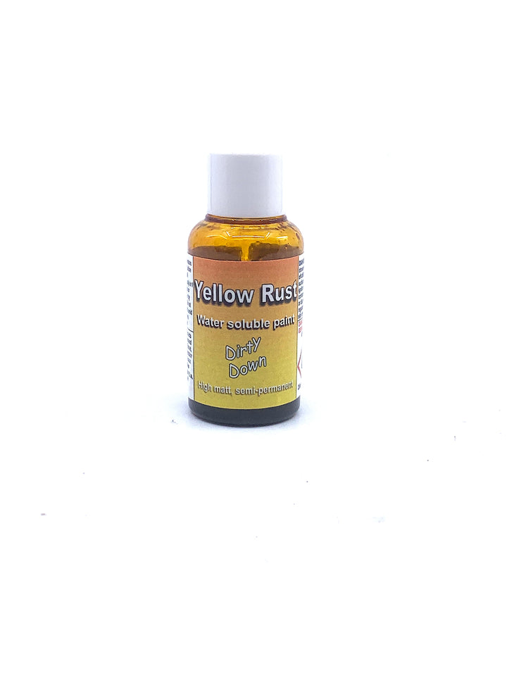 Dirty Down: Water Soluble Paint - Yellow Rust Effect (25ml pot)