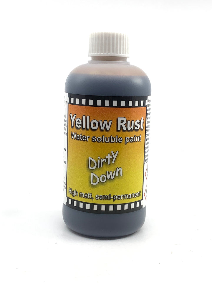 Dirty Down: Water Soluble Paint - Yellow Rust Effect (250ml pot)