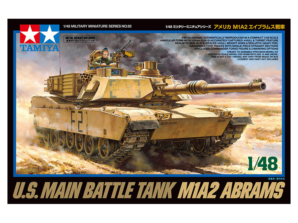 Tamiya 1/48 U.S. Main Battle Tank M1A2 Abrams (32592)