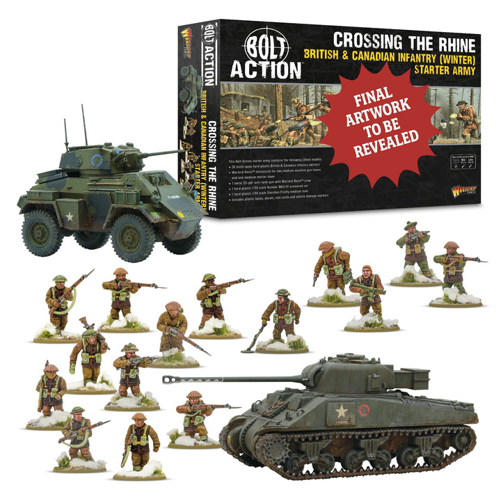 Bolt Action: 'Crossing the Rhine' - British & Canadian infantry (Winter) Starter Army