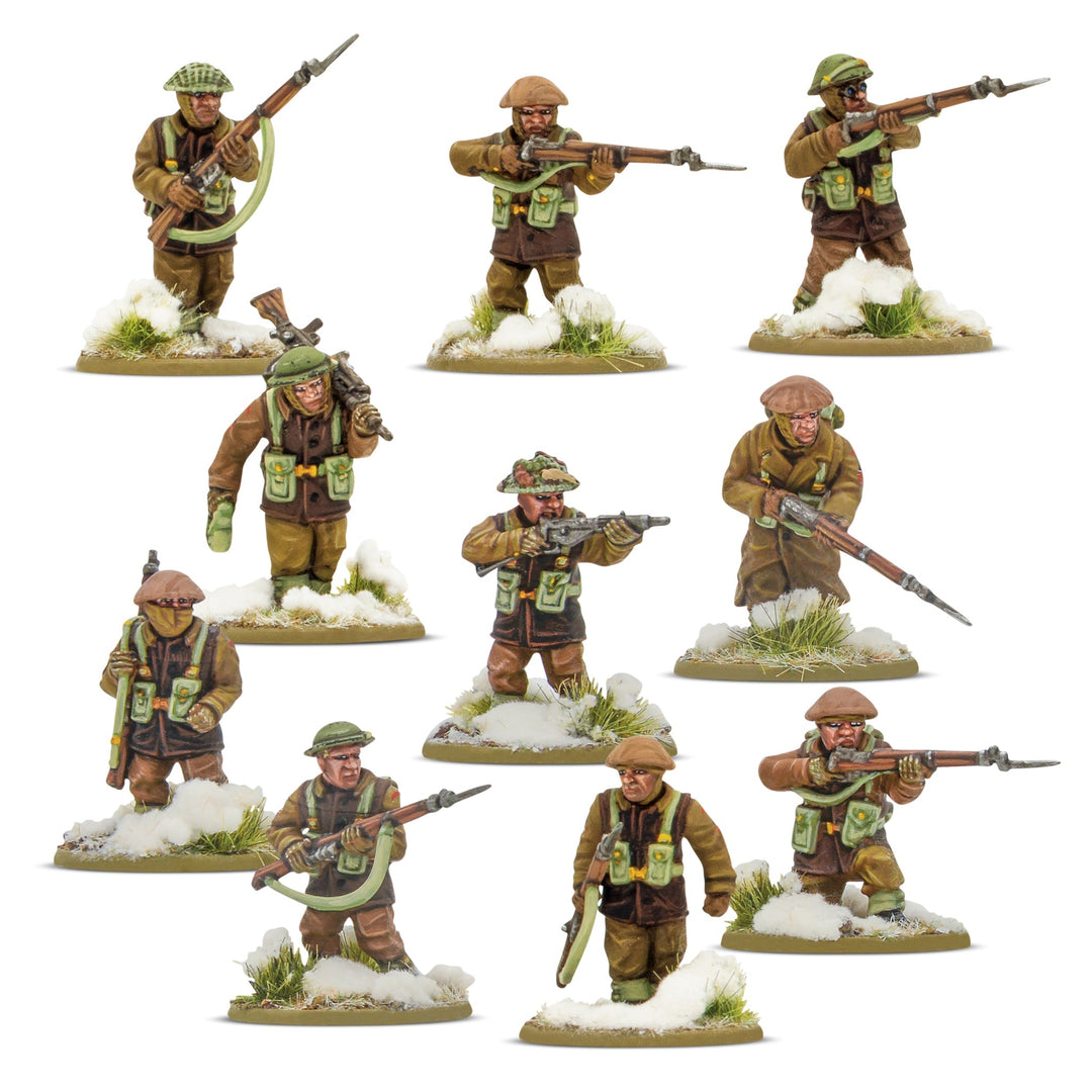 Bolt Action: 'Crossing the Rhine' - British & Canadian infantry (Winter) Starter Army