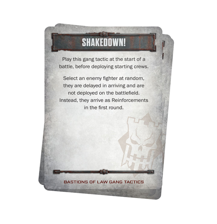 Necromunda: Bastions of Law Gang Tactics Cards