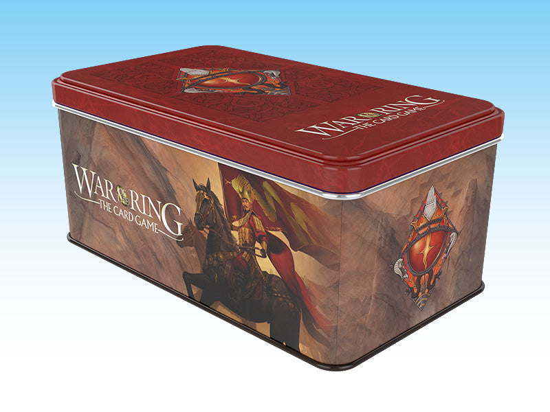 War of the Ring: The Card Game - Shadow Card Box and Sleeves (Red Bannerman version)