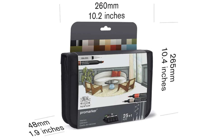 Winsor & Newton Promarker Set: Interiors