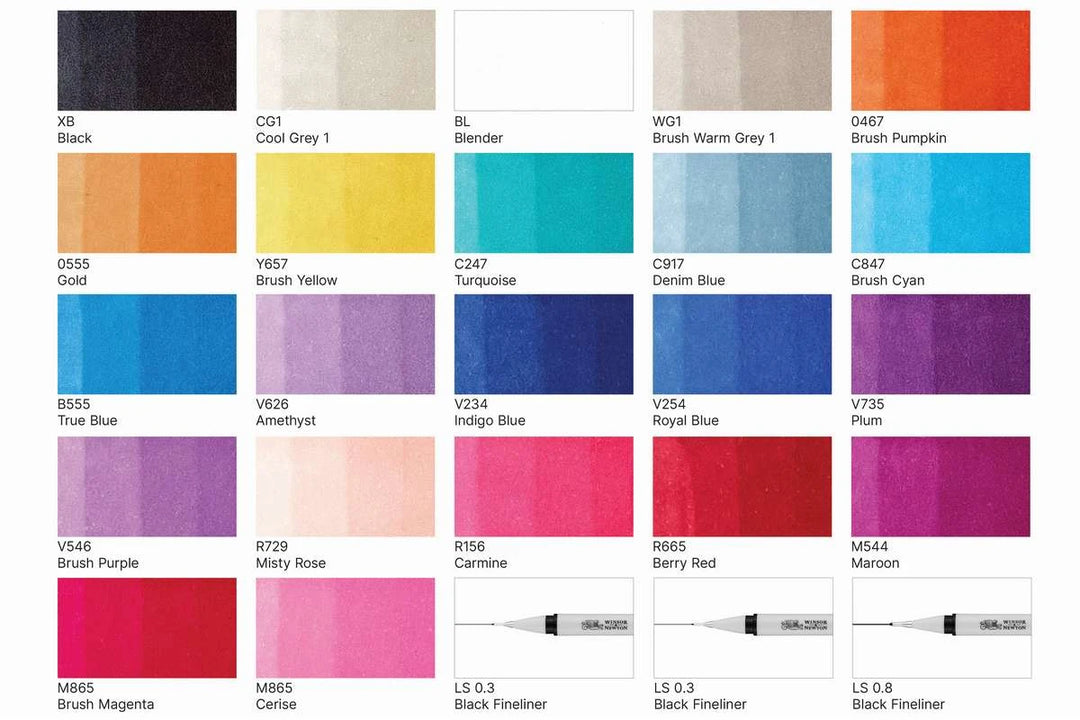 Winsor & Newton Promarker Set: Modern Lettering