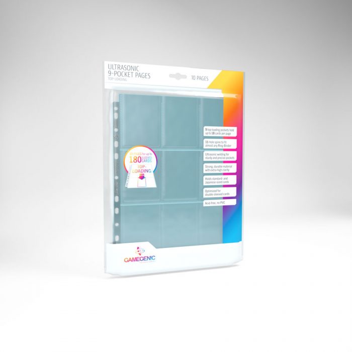 Gamegenic Ultrasonic 9-Pocket Pages Top-Loading (10 pages bag)