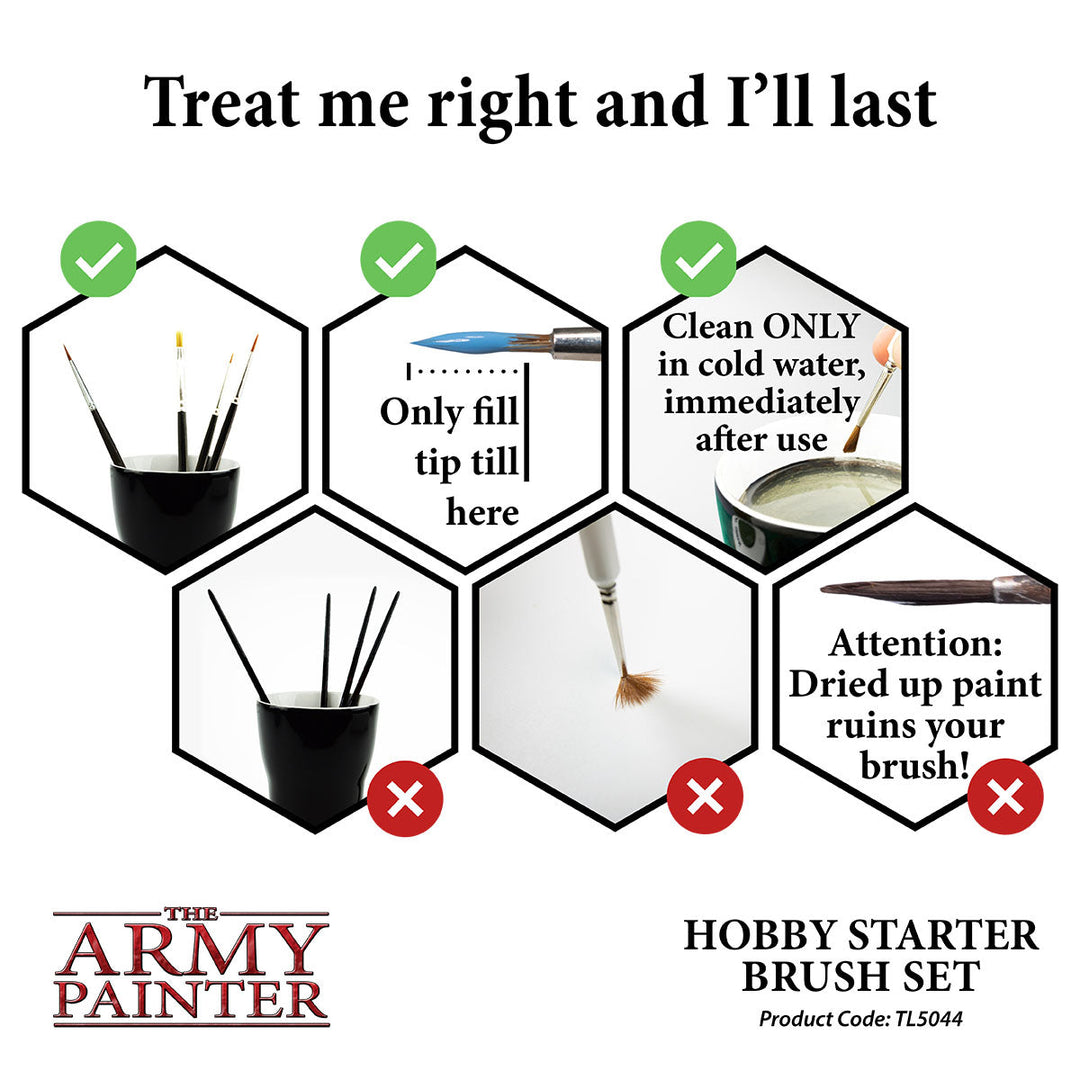 Hobby Starter Brush Set (The Army Painter) (TL5044P)