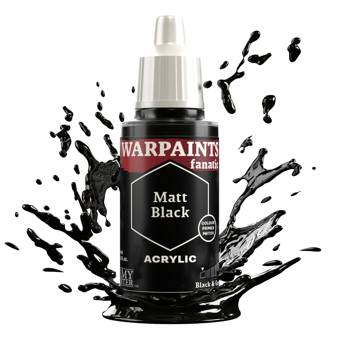 Warpaints Fanatic: Matt Black (The Army Painter) (WP3001P) (1)