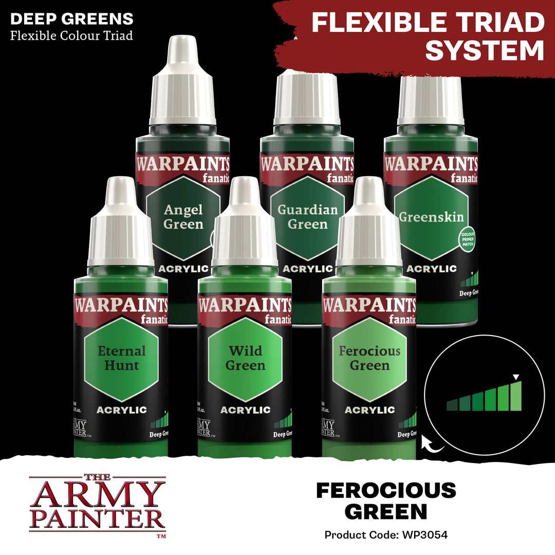 Warpaints Fanatic: Ferocious Green (The Army Painter) (WP3054P) (54)