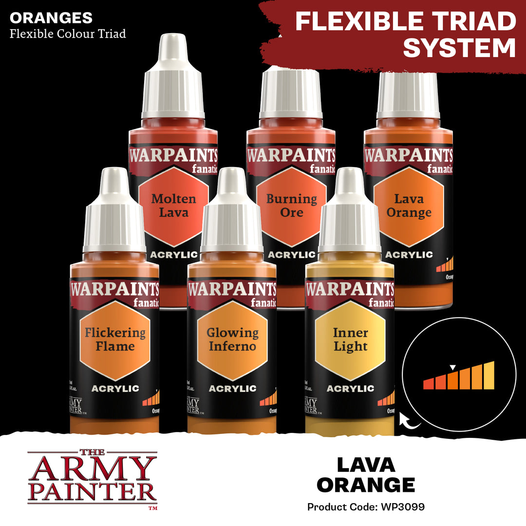 Warpaints Fanatic: Lava Orange (The Army Painter) (WP3099P) (99)