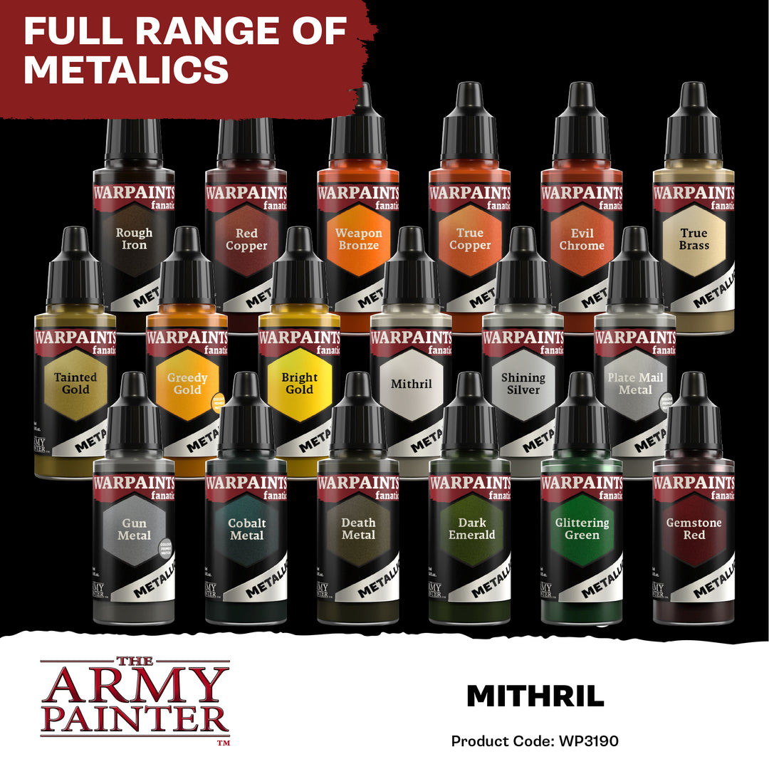 Warpaints Fanatic Metallic: Mithril (The Army Painter) (WP3190P) (190)