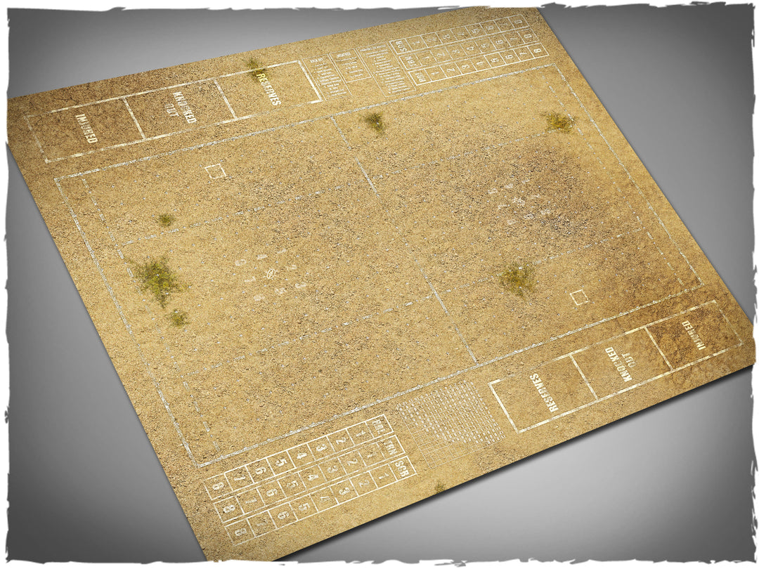 Gaming Mat - Blood Bowl Pitch, Wild West (87x99 cm) (Deep-Cut Studio) (46matBB4m)