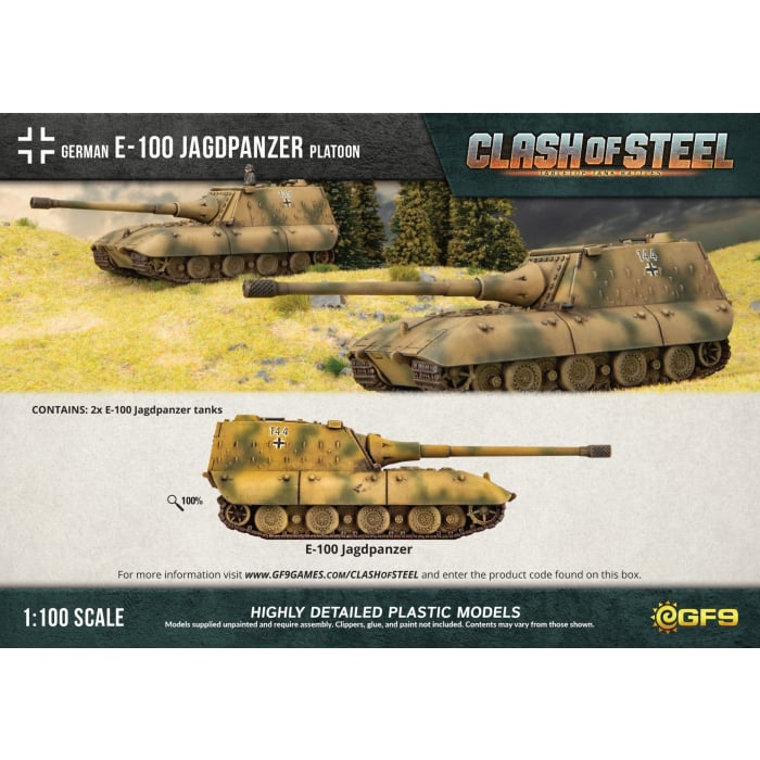 Clash of Steel: E-100 Jagdpanzer Heavy Platoon (CSG11)