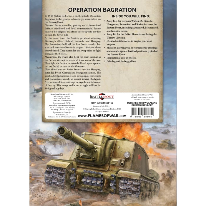Flames of War: Operation Bagration - Forces on the Eastern Front, 1944 (FW277)