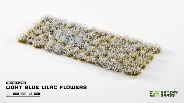 GamersGrass Light Blue Lilac Flowers