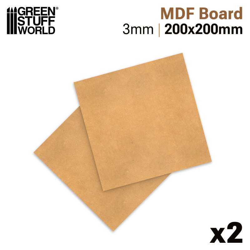 MDF sheets 200x200mm (Green Stuff World)