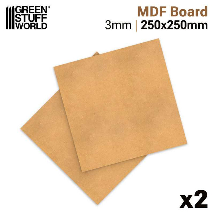 MDF sheets 250x250mm (Green Stuff World)