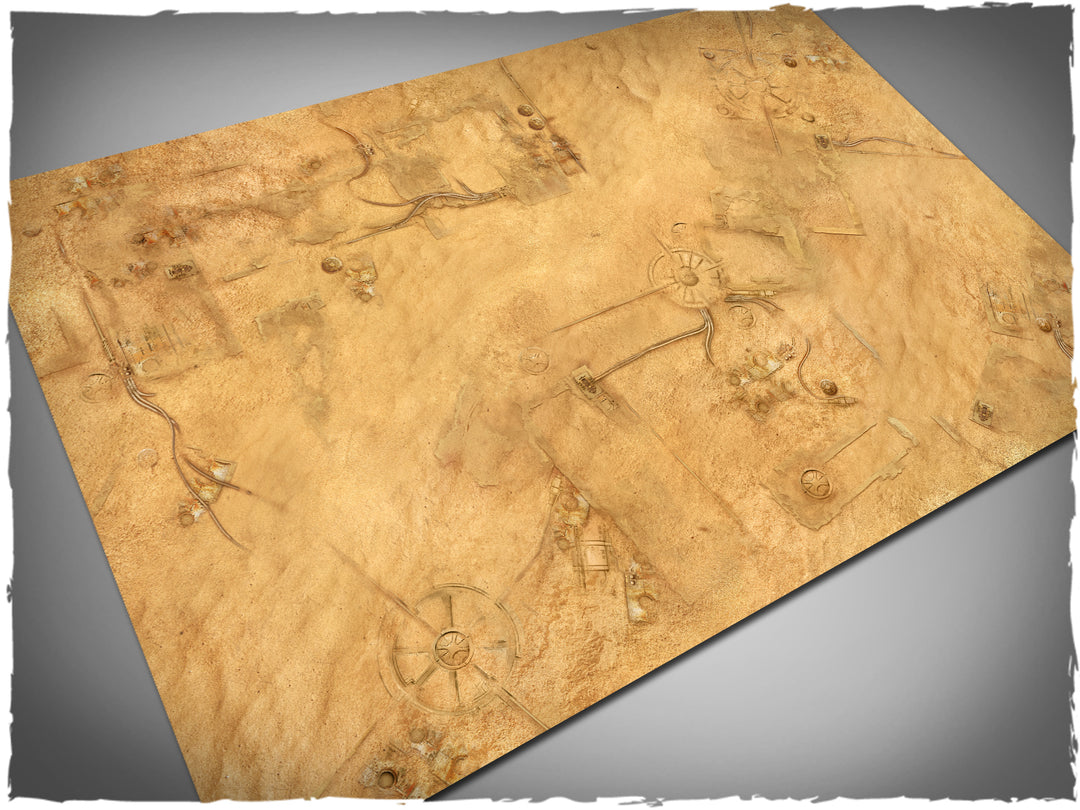 Gaming mat - Desert City (120x180 cm) (Deep-Cut Studio)