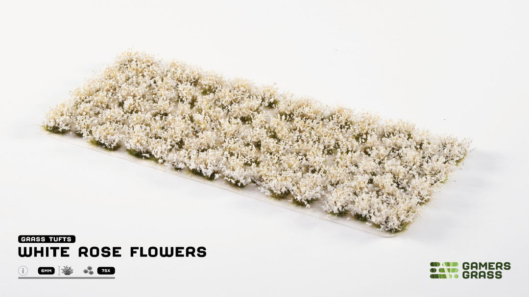 GamersGrass White Rose Flowers