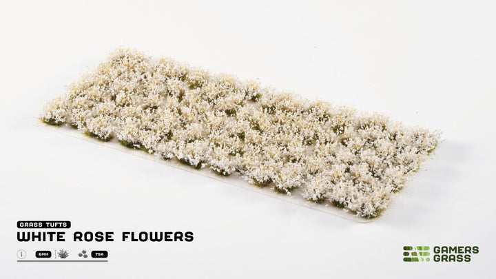 GamersGrass White Rose Flowers
