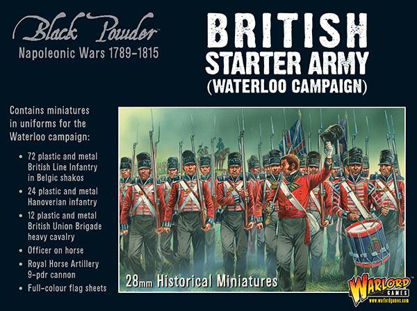 Black Powder: Napoleonic British starter army (Waterloo campaign)