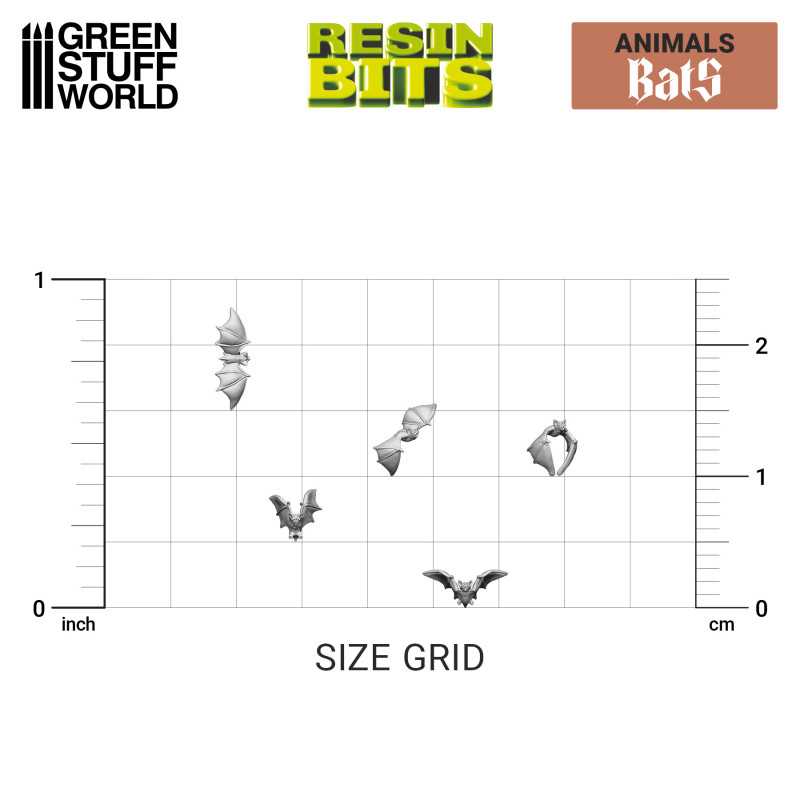 3D printed set - Bats (Green Stuff World)