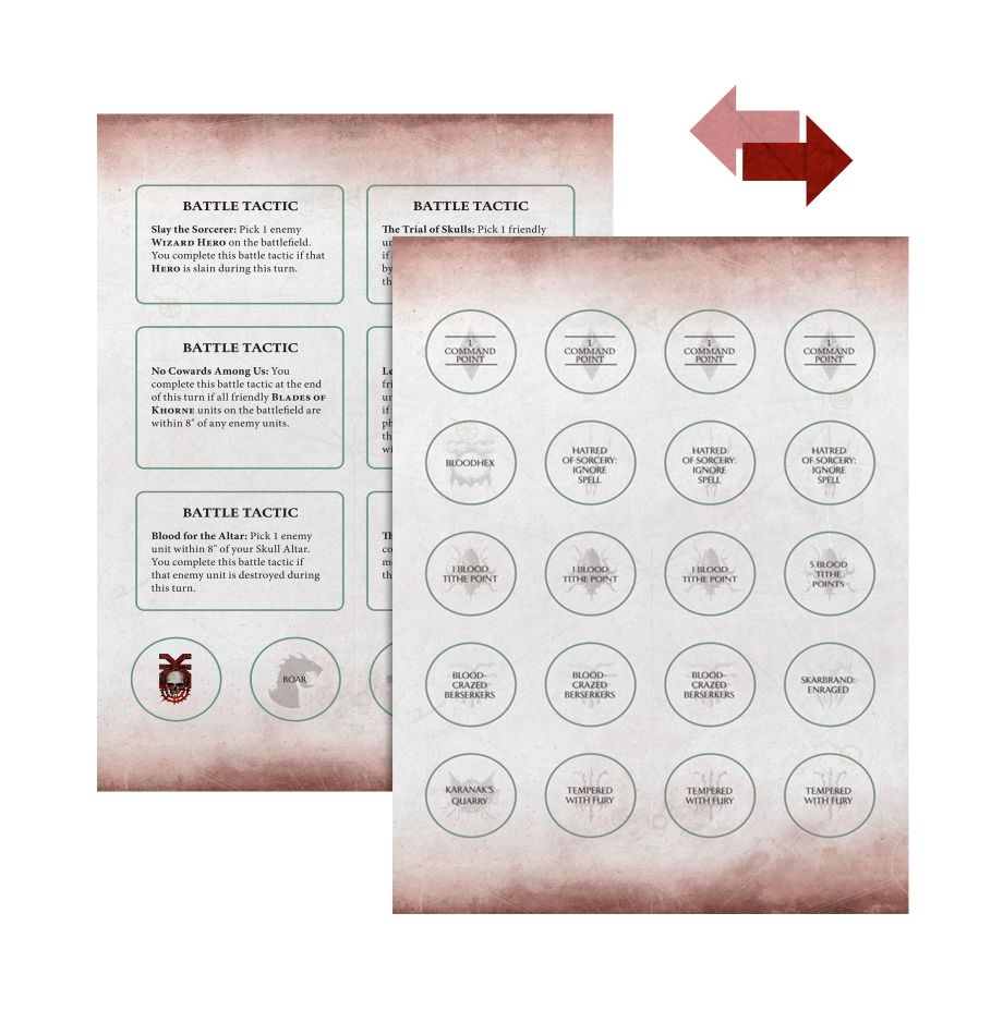 Warhammer Age of Sigmar: Blades of Khorne - Warscroll Cards (3rd Edition)