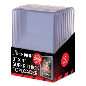 3" x 4" Super Thick 260PT Toploader 10ct (Ultra PRO)