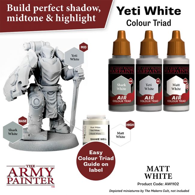 Warpaints Air: Matt White (The Army Painter) (AW1102) (9)
