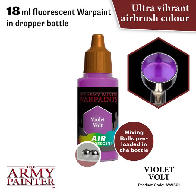 Warpaints Air Fluorescent: Violet Volt (The Army Painter) (AW1501) (91)