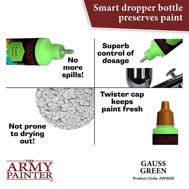 Warpaints Air Fluorescent: Gauss Green (The Army Painter) (AW1503) (96)