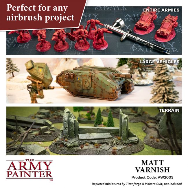 Warpaints Air Accessories: Matt Varnish, 100 ml (The Army Painter) (AW2003)