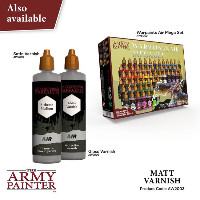 Warpaints Air Accessories: Matt Varnish, 100 ml (The Army Painter) (AW2003)