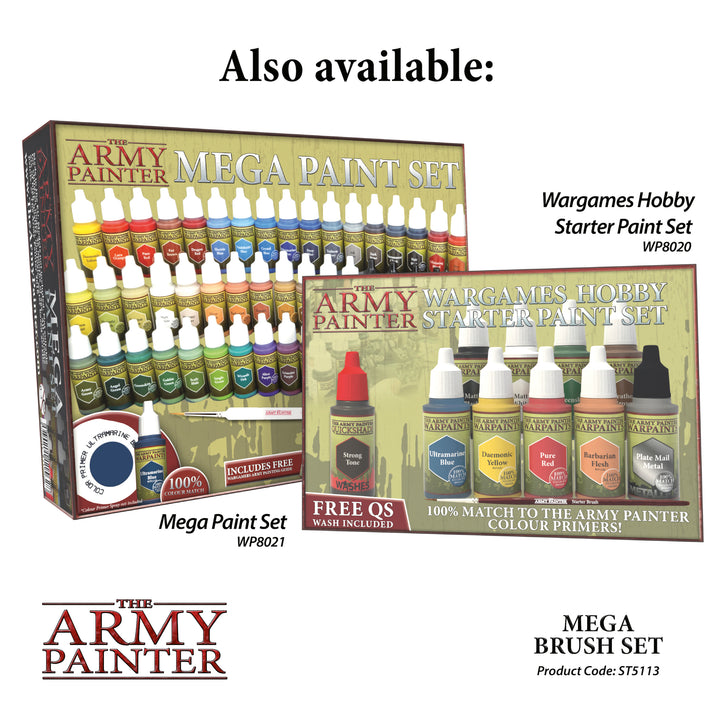 Starter Sets - Wargames Mega Brush Set (The Army Painter) (ST5113)