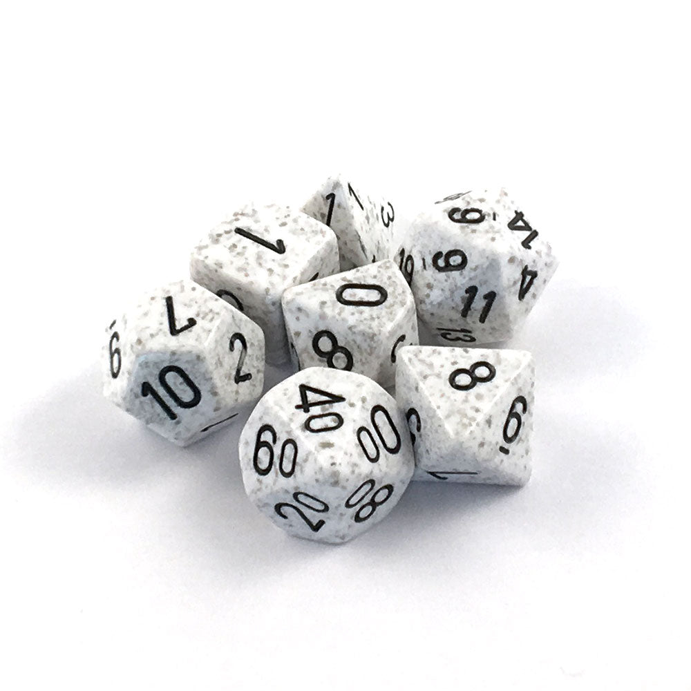 Speckled Polyhedral 7-Die Set Arctic Camo (Chessex) (25311)