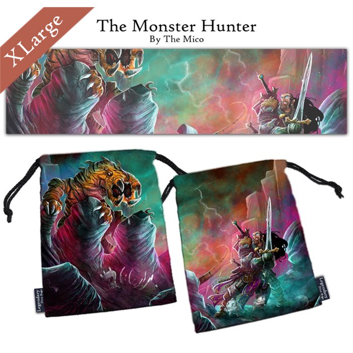 The Monster Hunter - XL Pouch / Dice Bag (Drawlab)
