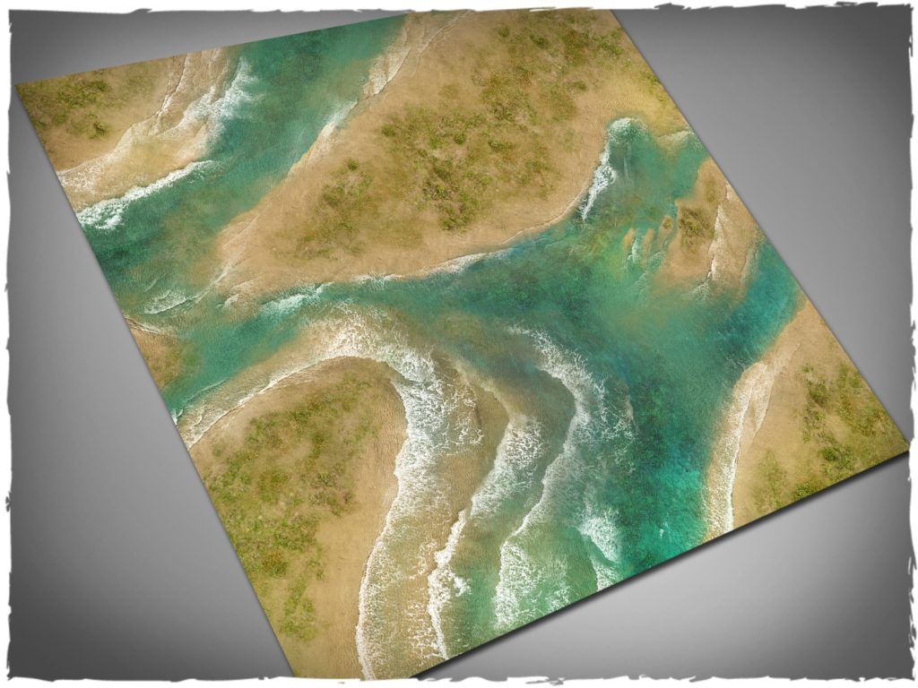 Gaming Mat - Shallow Waters (90x90 cm) (Deep-Cut Studio)