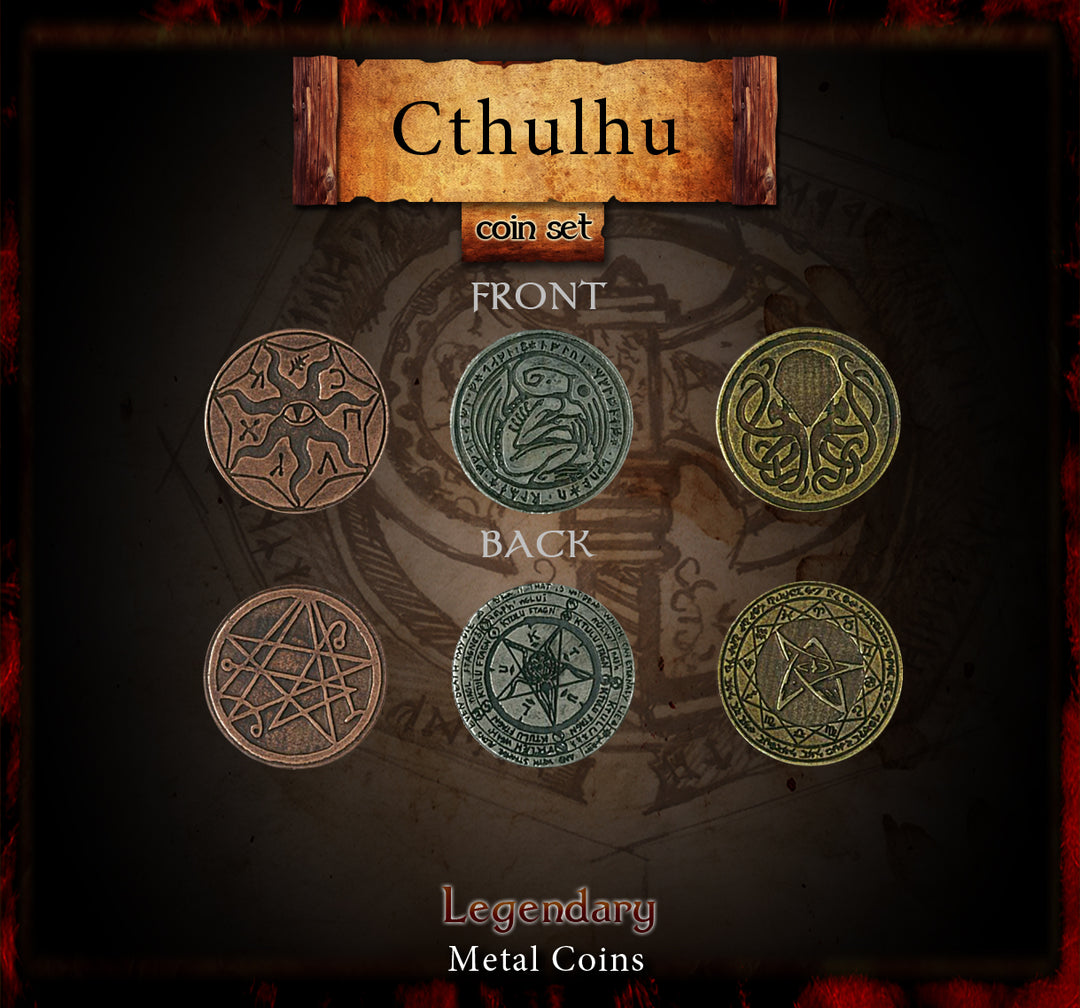 Legendary Metal Coins - Cthulhu Set (Drawlab)