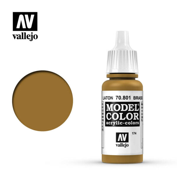 Vallejo Model Color: Brass (70.801) (202)
