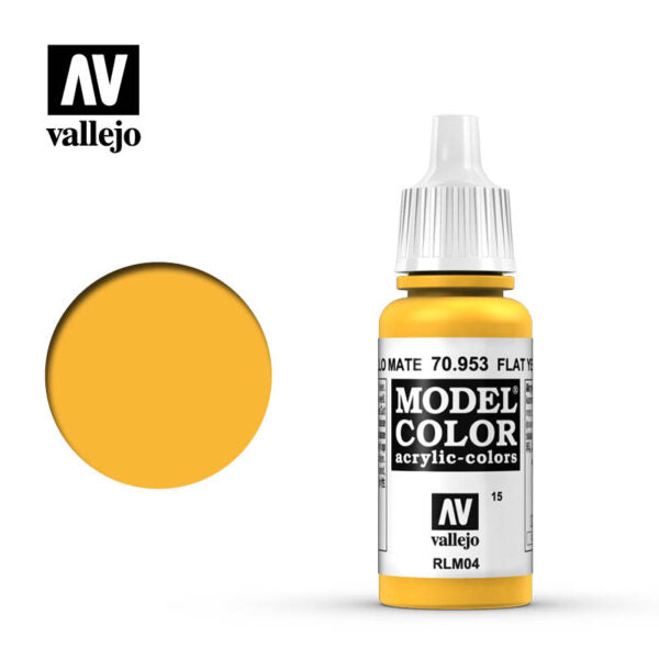 Vallejo Model Color: Flat Yellow (70.953) (27)