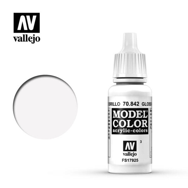Vallejo Model Color: Gloss White (70.842)