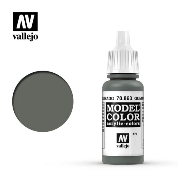 Vallejo Model Color: Gunmetal Grey (70.863) (198)