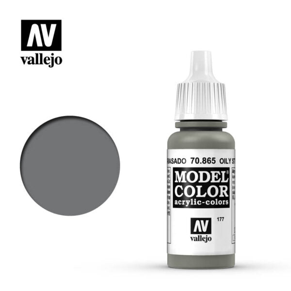 Vallejo Model Color: Oily Steel (70.865) (196)