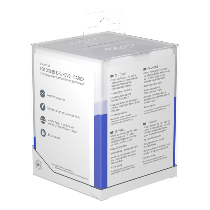 Ultimate Guard Boulder Deck Case 100+ SYNERGY Blue/White
