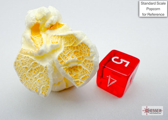 Translucent Mini-hedral Red/white 7-Die Set (Chessex) (20374)