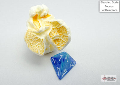 Festive Mini-hedral Waterlily/white 7-Die set (Chessex) (20546)