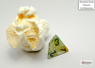 Marble Mini-hedral Green/dark green 7-Die Set (Chessex) (20409)