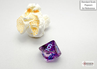 Nebula Mini-hedral Nocturnal/blue Luminary 7-Die Set (Chessex) (20557)